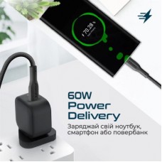Дата кабель USB 2.0 AM to USB-C 2.0m 2A xCord-AC200 black Promate (xcord-ac200.black) - Фото