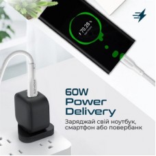 Дата кабель USB 2.0 AM to USB-C 2.0m 2A xCord-AC200 white Promate (xcord-ac200.white) - Фото