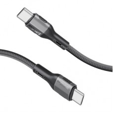 Дата кабель USB-C to USB-C 1.2m 60W PD FletchLink-CC black Promate (fletchlink-cc.black) - Фото