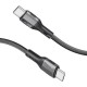 Дата кабель USB-C to USB-C 1.2m 60W PD FletchLink-CC black Promate (fletchlink-cc.black)