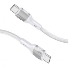 Дата кабель USB-C to USB-C 1.2m 60W PD FletchLink-CC grey Promate (fletchlink-cc.grey) - Фото