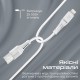 Дата кабель USB 2.0 AM to Lightning 1.2m 2.4A MFi PowerLine-Ai120 white Promate (powerline-ai120.white)