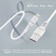 Дата кабель USB 2.0 AM to Lightning 1.2m 2.4A MFi PowerLine-Ai120 white Promate (powerline-ai120.white)