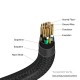 Дата кабель USB-C to USB-C 1.2m with display 240W black Verbatim (31849)