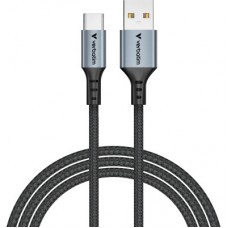 Дата кабель USB 2.0 AM to USB-C 1.2m black Verbatim (31843) - Фото