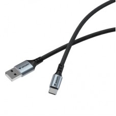 Дата кабель USB 2.0 AM to USB-C 1.2m black Verbatim (31843) - Фото