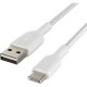 Дата кабель USB 2.0 AM to Type-C 1.0m BRAIDED white Belkin (CAB002BT1MWH) Дата кабель USB 2.0 AM to Type-C 1.0m BRAIDED white Belkin (CAB002BT1MWH)