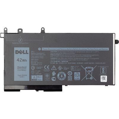 Акумулятор для ноутбука Dell Latitude E5280 (3DDDG) 11.4 V 3500 mAh (NB441334)