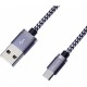 Дата кабель USB 2.0 AM to Micro 5P 1.0m 3A silver black Grand-X (FM07SB) Дата кабель USB 2.0 AM to Micro 5P 1.0m 3A silver black Grand-X (FM07SB)