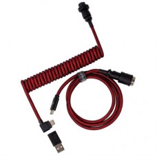 Дата кабель USB 2.0 AM to USB-C 1.08m Premium Coiled Aviator Angled red Keychron (CAB4_KEYCHRON)