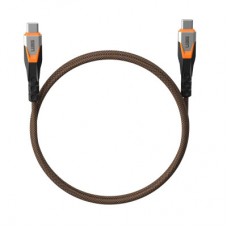 Дата кабель USB-C to USB-C 0.75m v3.2 240W Rugged double braided nylon black+orange UAG (9B4415114097) Дата кабель USB-C to USB-C 0.75m v3.2 240W Rugged double braided nylon black+orange UAG (9B4415114097) - Фото