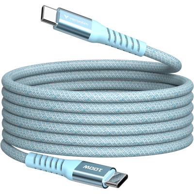 Дата кабель USB-C to USB-C 1.2m Magnetic 100 W blue Verbatim (31856)