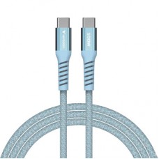 Дата кабель USB-C to USB-C 1.2m Magnetic 100 W blue Verbatim (31856) - Фото