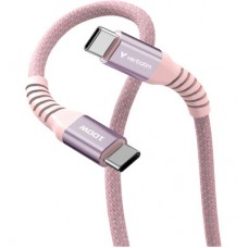 Дата кабель USB-C to USB-C 1.2m Magnetic 100W pink Verbatim (31857) - Фото