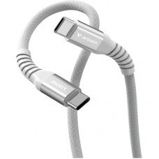 Дата кабель USB-C to USB-C 1.2m Magnetic 100W gray Verbatim (31854) - Фото