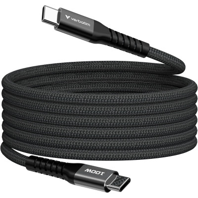 Дата кабель USB-C to USB-C 1.2m Magnetic 100 W black Verbatim (31863)
