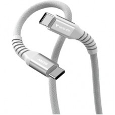 Дата кабель USB-C to USB-C 1.2m Magnetic 60W gray Verbatim (31850) - Фото
