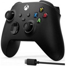 Геймпад Microsoft Wireless Controller Carbon Black + USB Type-C (1V8-00002) - Фото