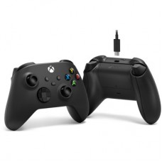 Геймпад Microsoft Wireless Controller Carbon Black + USB Type-C (1V8-00002) - Фото