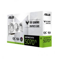 Видеокарта ASUS GeForce RTX5070 Ti 16GB TUF OC WHITE GAMING (TUF-RTX5070TI-O16G-WHITE-GAMING) - Фото