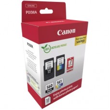 Картридж Canon PG-560/CL-561 BK+Color, + Photo Paper, Value Pack (3713C008) - Фото