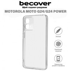 Чохол для мобільного телефона BeCover Motorola Moto G24/G24 Power Transparancy (710719) - Фото