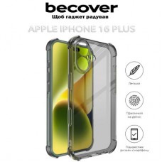 Чохол для мобільного телефона BeCover Anti-Shock Apple iPhone 16 Plus Grey (712300) - Фото