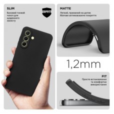 Чохол для мобільного телефона Armorstandart Matte Slim Fit Samsung A56 5G Camera cover Black (ARM82591) Чохол для мобільного телефона Armorstandart Matte Slim Fit Samsung A56 5G Camera cover Black (ARM82591) - Фото