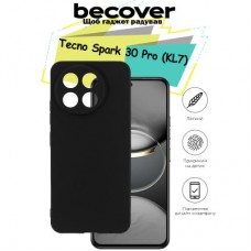 Чохол для мобільного телефона BeCover Tecno Spark 30 Pro (KL7) Black (713137) - Фото