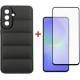 Чохол для мобільного телефона Dengos Kit Samsung Galaxy A36 5G Soft + glass (Black) (DG-KM-140)