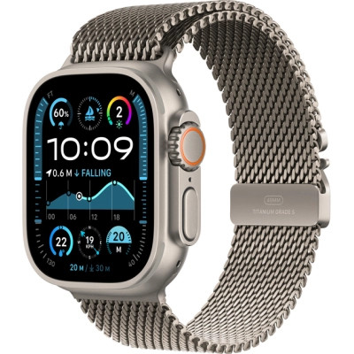 Смарт-часы Apple Watch Ultra 2 2024 GPS + Cellular 49mm Natural Titanium Case with Natural Titanium Milanese
