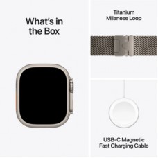 Смарт-часы Apple Watch Ultra 2 2024 GPS + Cellular 49mm Natural Titanium Case with Natural Titanium Milanese - Фото