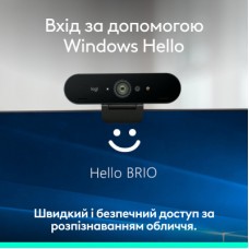 Веб-камера Logitech Brio 4K Ultra HD Graphite (960-001718) - Фото