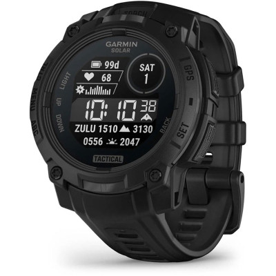 Смарт-годинник Garmin Instinct 3, Tactical, Solar, 45 mm, Black, GPS смарт-годинник (010-02934-50)