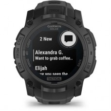 Смарт-годинник Garmin Instinct 3, Tactical, Solar, 50 mm, Black,GPS смарт-годинник (010-02935-50) Смарт-годинник Garmin Instinct 3, Tactical, Solar, 50 mm, Black,GPS смарт-годинник (010-02935-50) - Фото