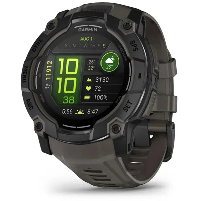 Смарт-часы Garmin Instinct 3, Tactical, AMOLED, 50mm, Black, GPS (010-03020-50)