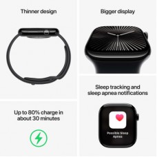 Смарт-часы Apple Watch Series 10 GPS + Cellular 42mm Gold Titanium Case with Starlight Sport Band - S/M - Фото