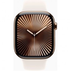 Смарт-часы Apple Watch Series 10 GPS + Cellular 46mm Gold Titanium Case with Starlight Sport Band - M/L - Фото