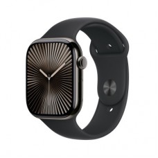 Смарт-часы Apple Watch Series 10 GPS + Cellular 46mm Slate Titanium Case with Black Sport Band - S/M - Фото