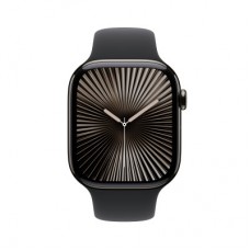 Смарт-часы Apple Watch Series 10 GPS + Cellular 46mm Slate Titanium Case with Black Sport Band - S/M - Фото