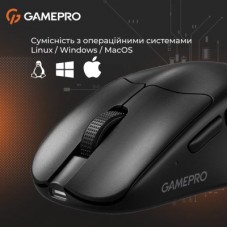 Мышка GamePro Genesis Avenger Wireless/Bluetooth/USB Black (GM096B) - Фото