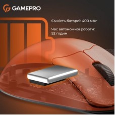 Мышка GamePro Genesis Avenger Wireless/Bluetooth/USB Orange (GM096O) - Фото