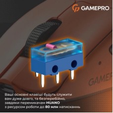 Мышка GamePro Genesis Avenger Wireless/Bluetooth/USB Orange (GM096O) - Фото