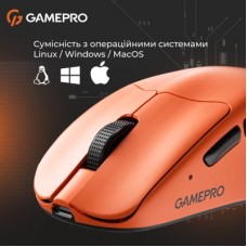 Мышка GamePro Genesis Avenger Wireless/Bluetooth/USB Orange (GM096O) - Фото
