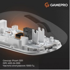 Мышка GamePro Genesis Ranker Wireless/Bluetooth/USB White (GM012W) - Фото
