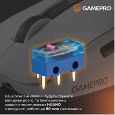 Мышка GamePro Genesis Ranker Wireless/Bluetooth/USB White (GM012W) - Фото