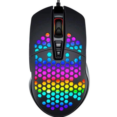 Мишка XO M4 4000 DPI RGB USB Black (XO-M4-BK)