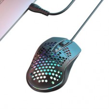 Мишка XO M4 4000 DPI RGB USB Black (XO-M4-BK) - Фото