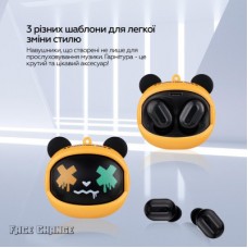 Навушники XoKo G05-face changing TWS Yellow-Black (G05-YEBK) - Фото