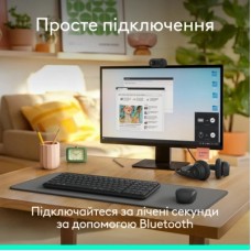 Клавіатура Logitech K250 Bluetooth/Wireless UA Graphite (920-013822) - Фото